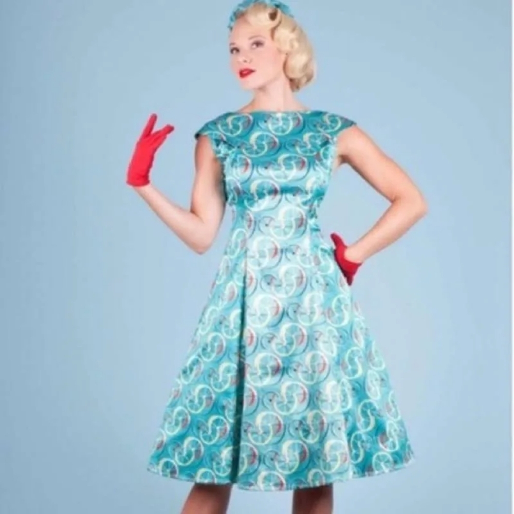Tatyana bicycle dress blue